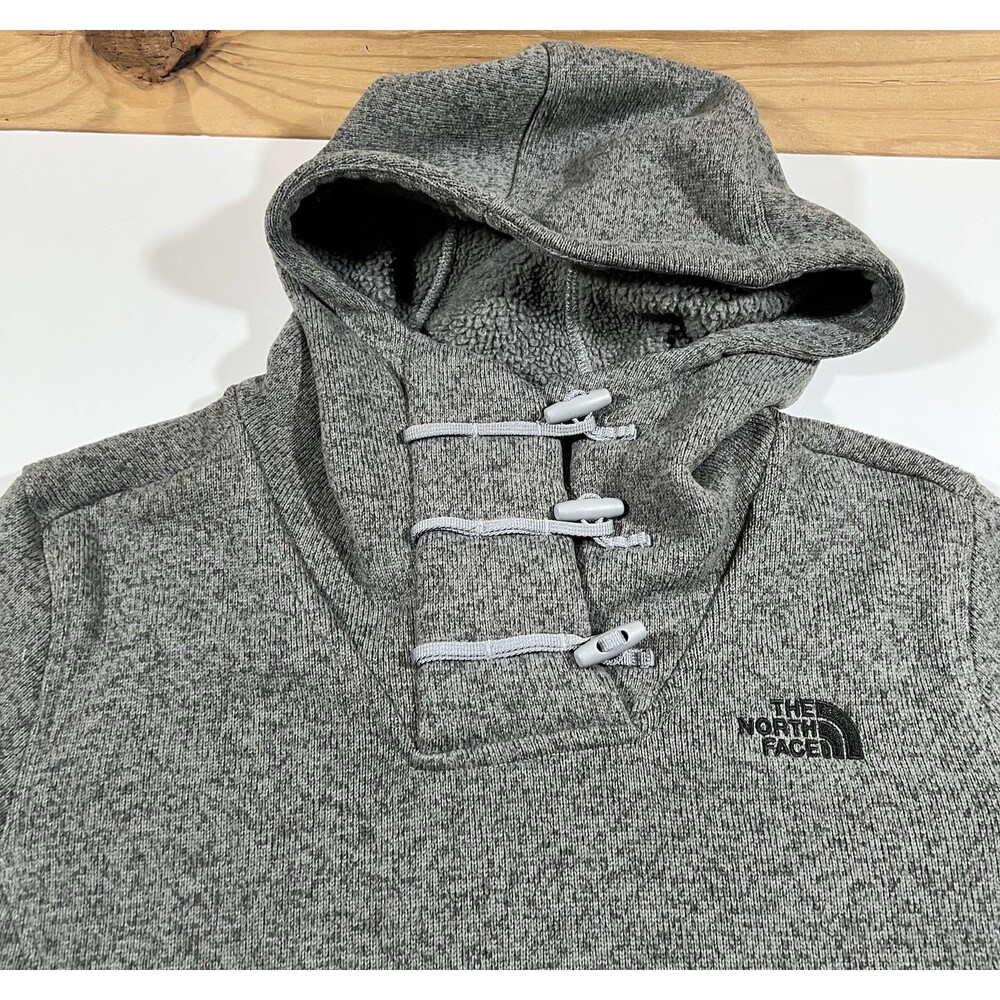 The North Face Crescent Hooded Pullover Gray Sweater Sweatshirt Women's Large - Picture 6 of 10